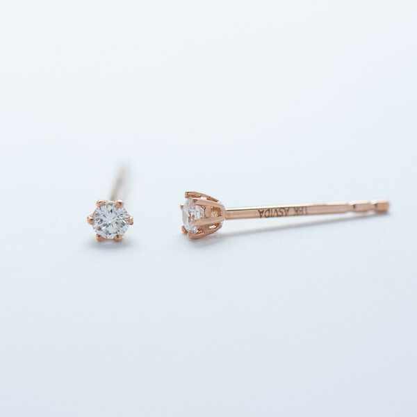 18K Mini Diamond Earring