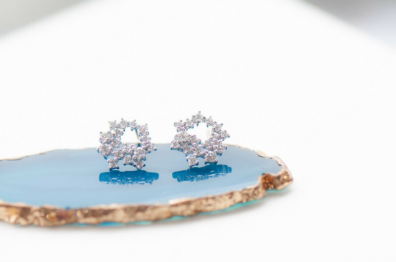 18K  Irlanda Diamond Earring