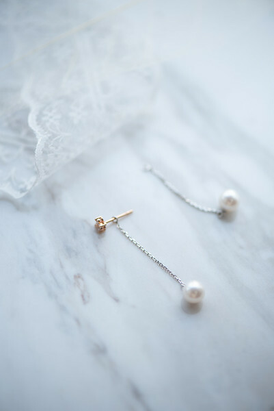 18K Long Chain Akoya Pearl Earring Parts