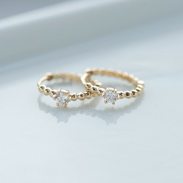 18K Diamond Earring