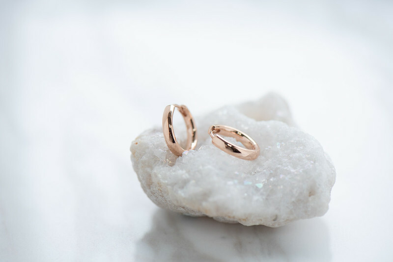 18K Plain Hoop Earring