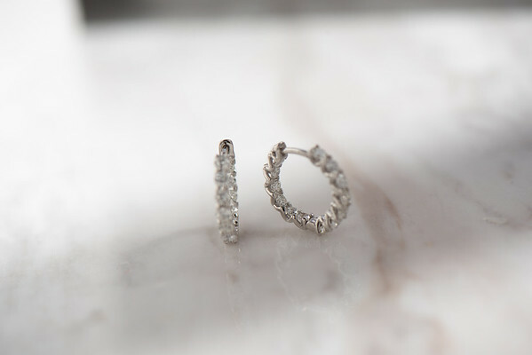 18K Diamond Earring
