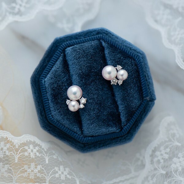 18K Diamond Akoya Peals Earring