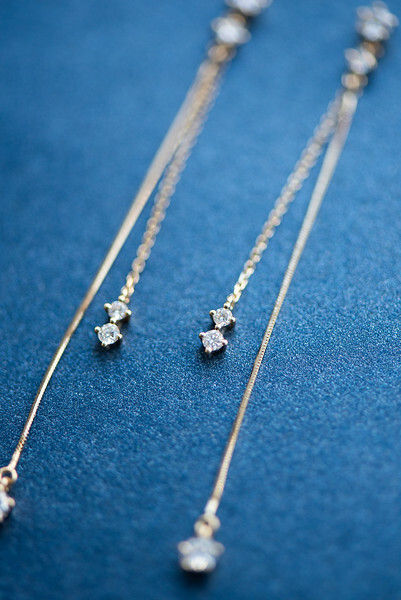 18K MoonLight Diamond Long Earring