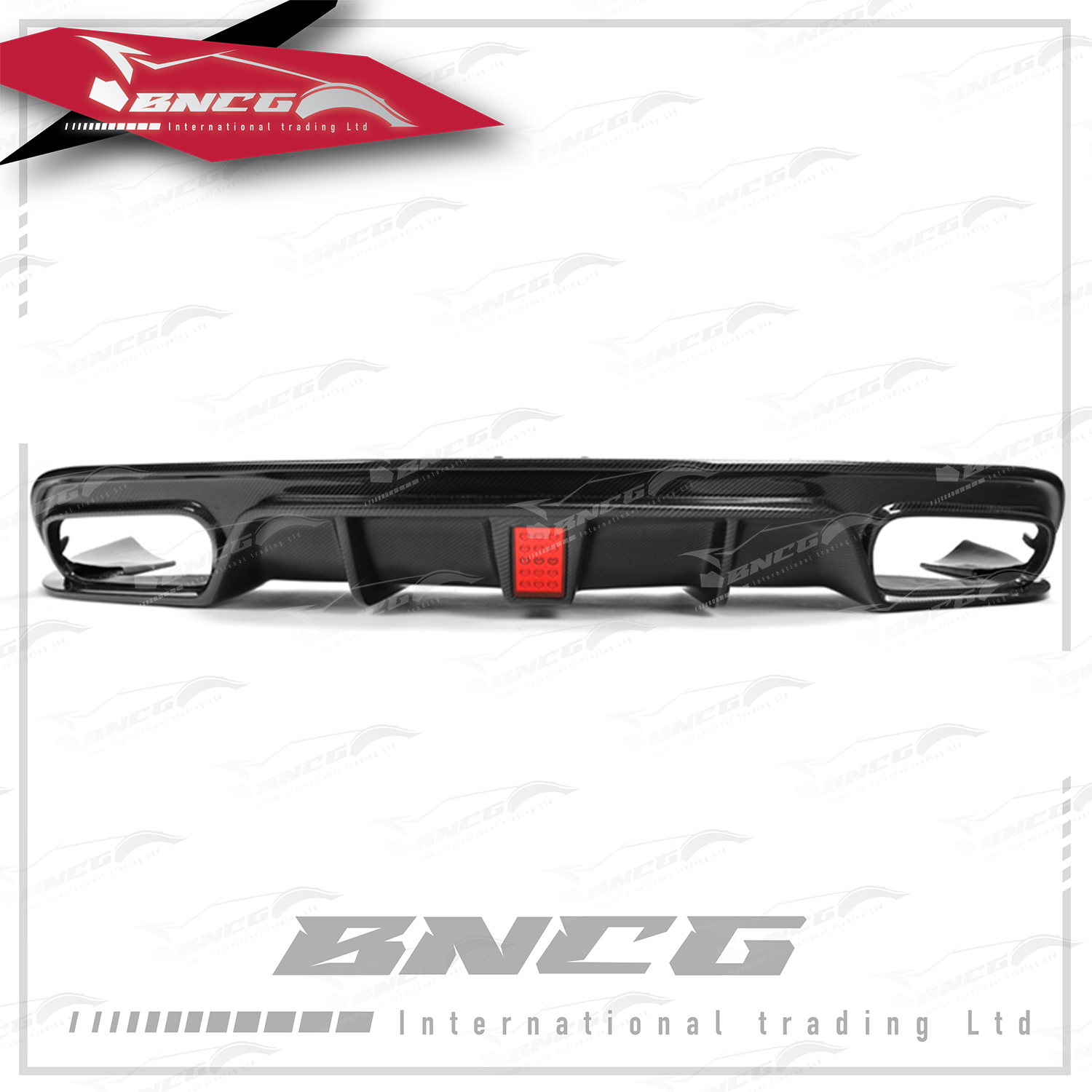 賓士 Benz CLA Class W117 改裝 卡夢 碳纖維 外觀件 空力套件 帶燈款 後下巴 後導流