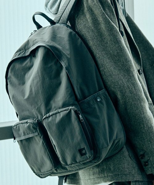 NEW BALANCE Grey Pack 雙口袋 後背包 雙肩包 灰色 NBGCBAG111_15