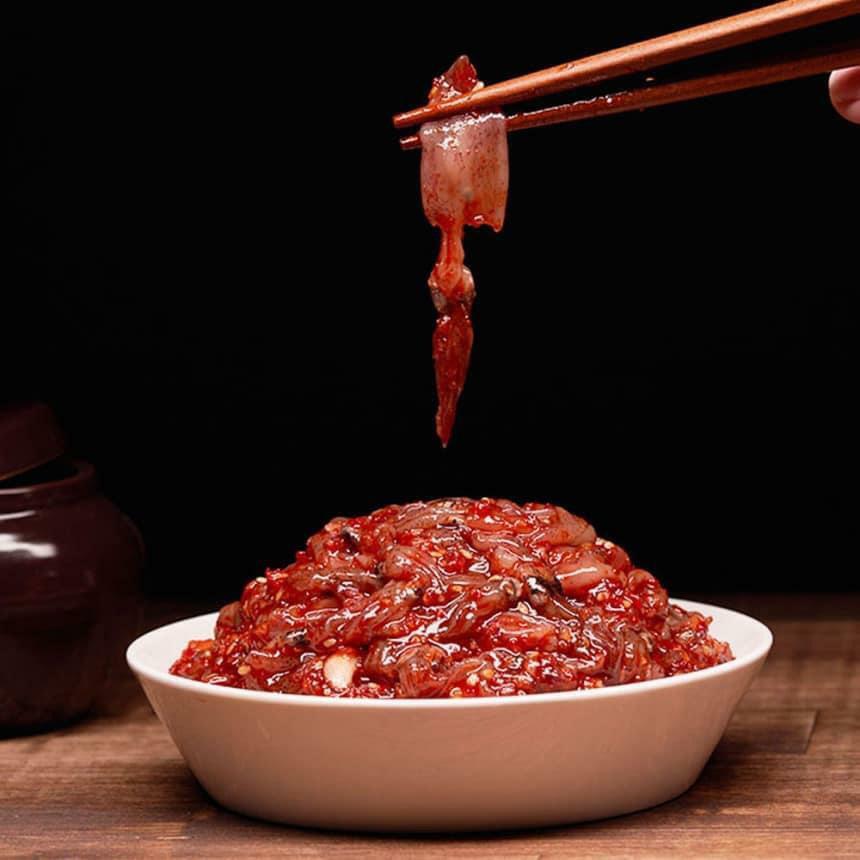 水產海盜 - 辣醬生醃製魷魚BB 400g