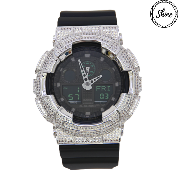 GA-100MB-1A 銀色 X 白石經典系列全套