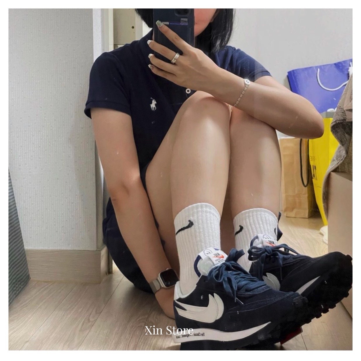 Nike LDWaffle x Sacai x Fragment Blackened Blue 藤原浩 解構 聯名 雙勾 麂皮 拼接 深藍 DH2684-400