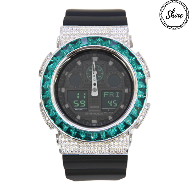 [限量] GA-100MB-1A 銀色碧藍圈全套