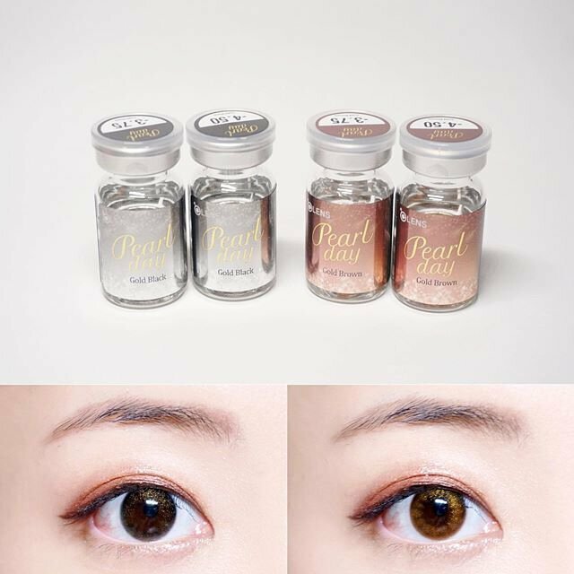 [預訂] OLENS Pearl Day ｜每樽1片 (半年拋) )Gold Black / Gold)