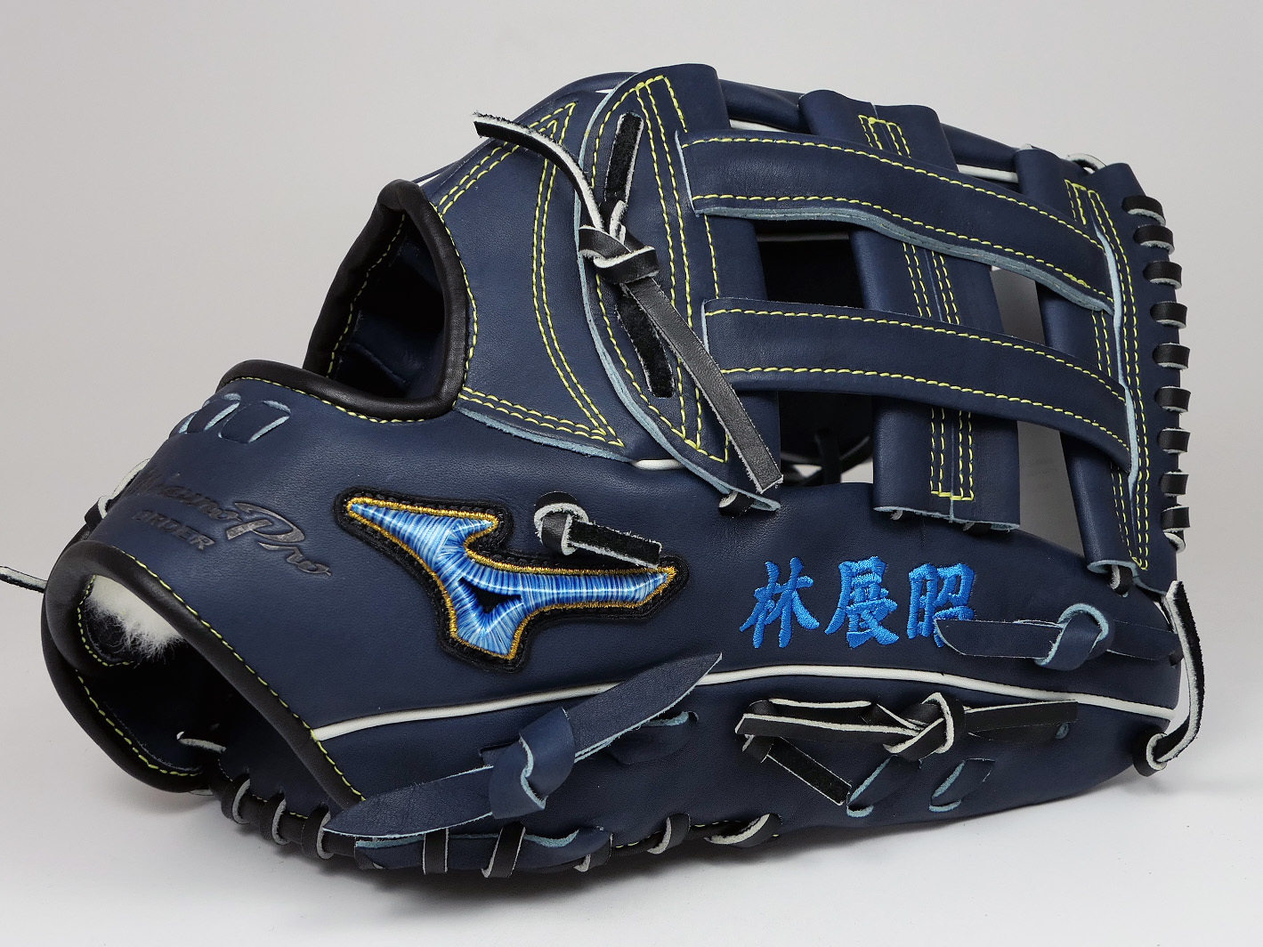日本製美津濃MIZUNO PRO ORDER HAGA JAPAN 桑原将志5DNA 藍標硬式外野手套