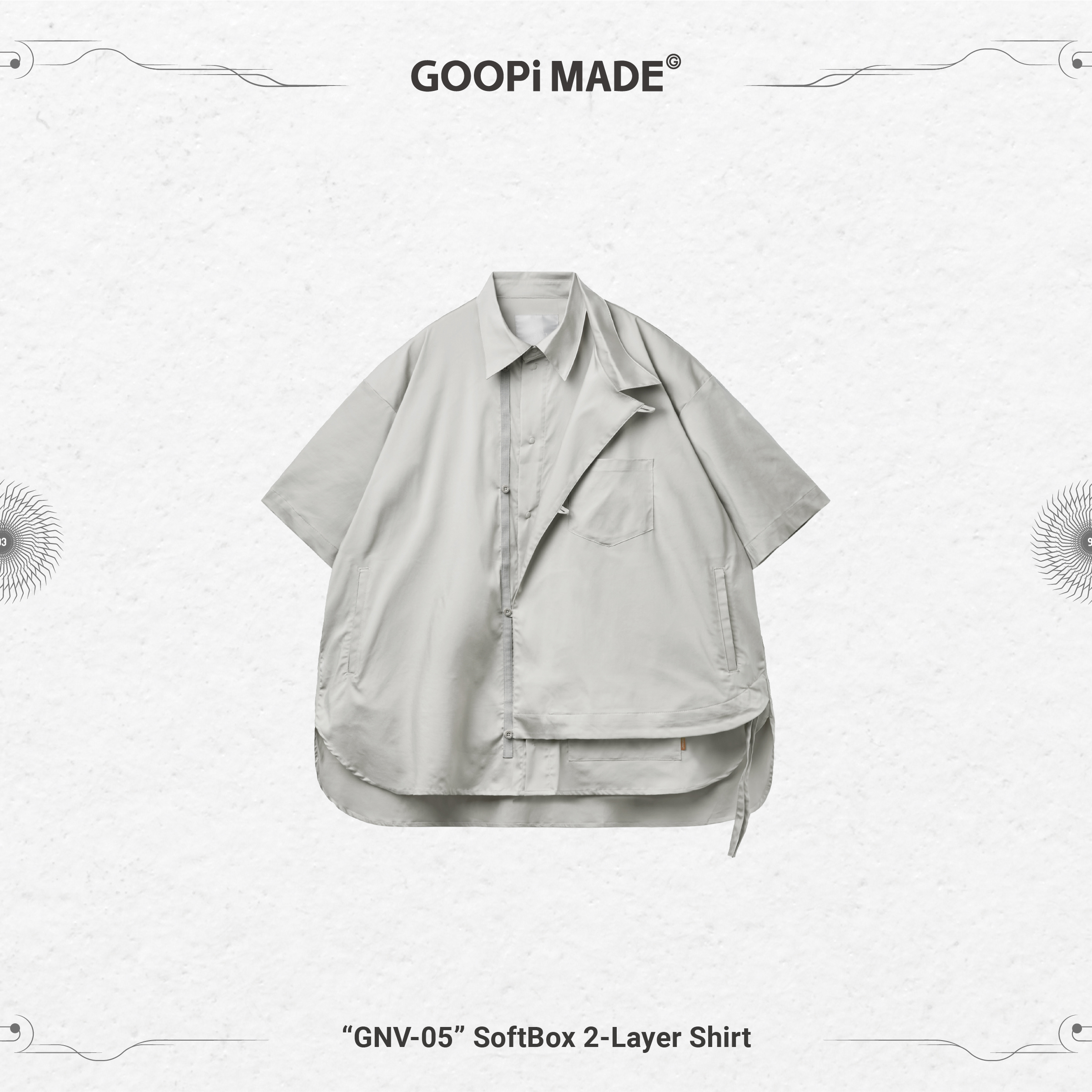 GNV-05” SoftBox 2-Layer Shirt - Bone