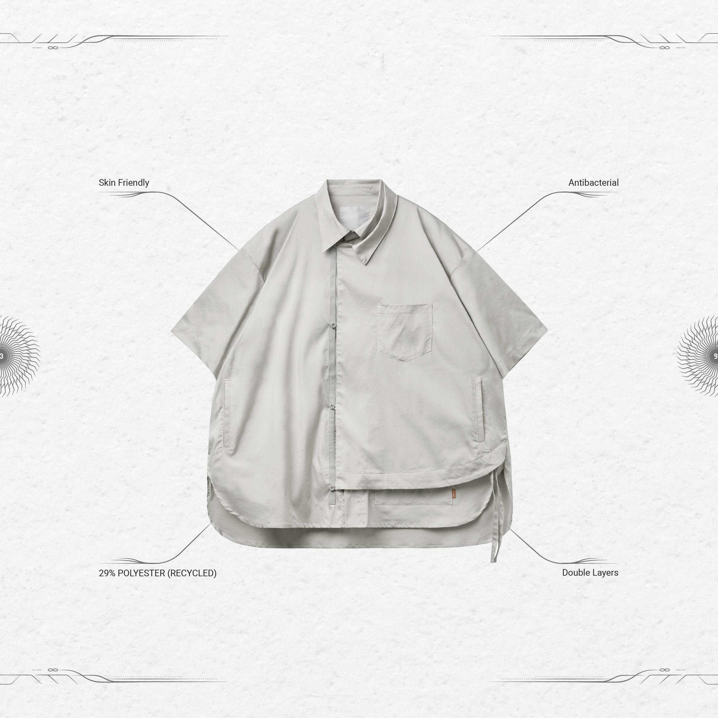 GNV-05” SoftBox 2-Layer Shirt - Bone