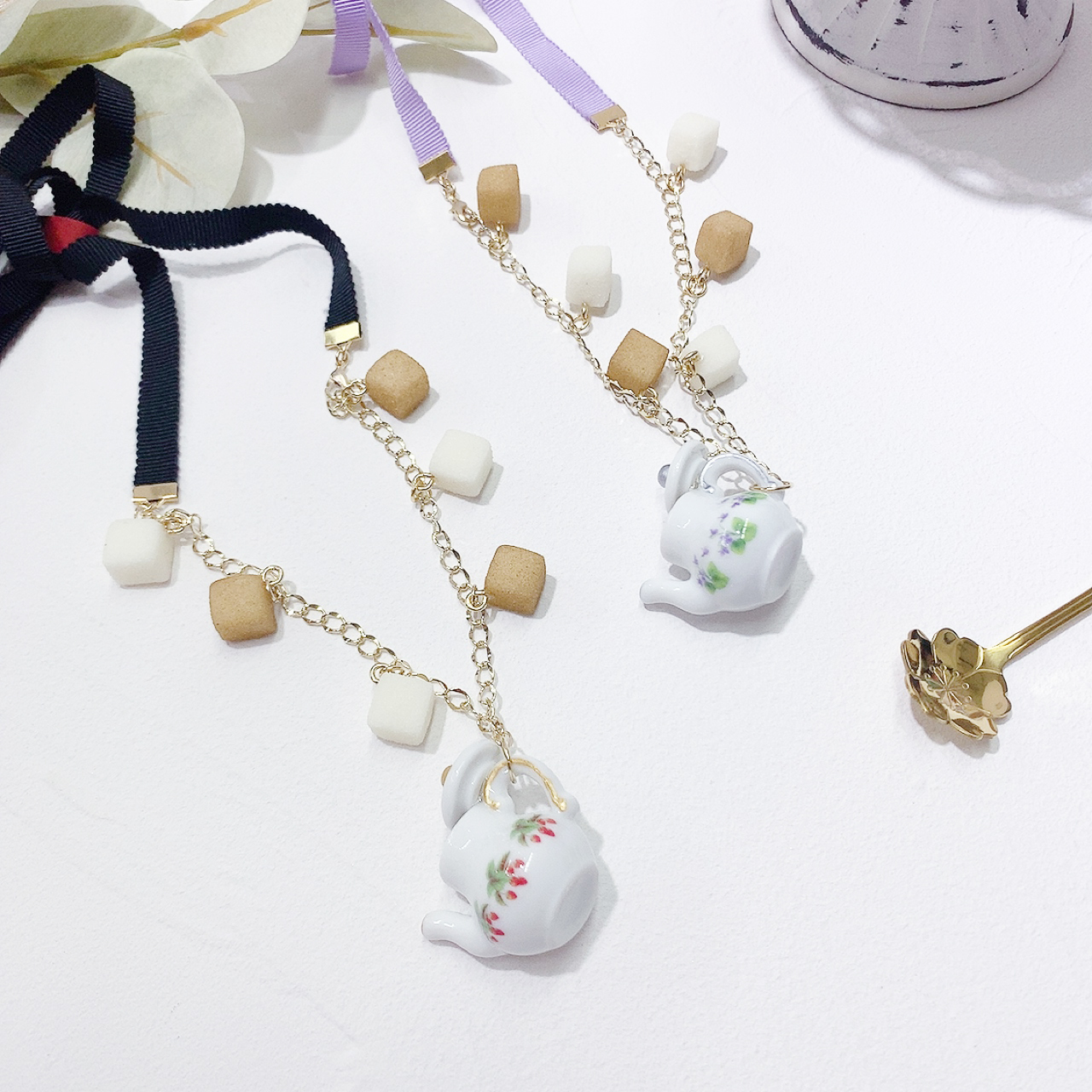 [手作家] Titi 茶壺砂糖頸鏈
