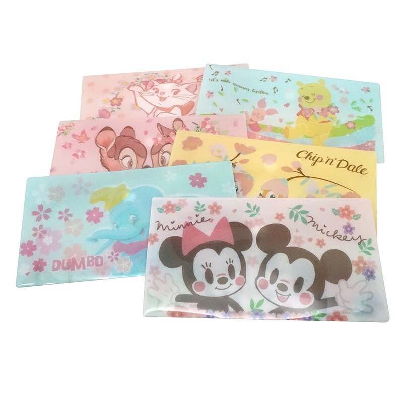 迪士尼櫻花系-文件萬用收納套 (可口罩收納)