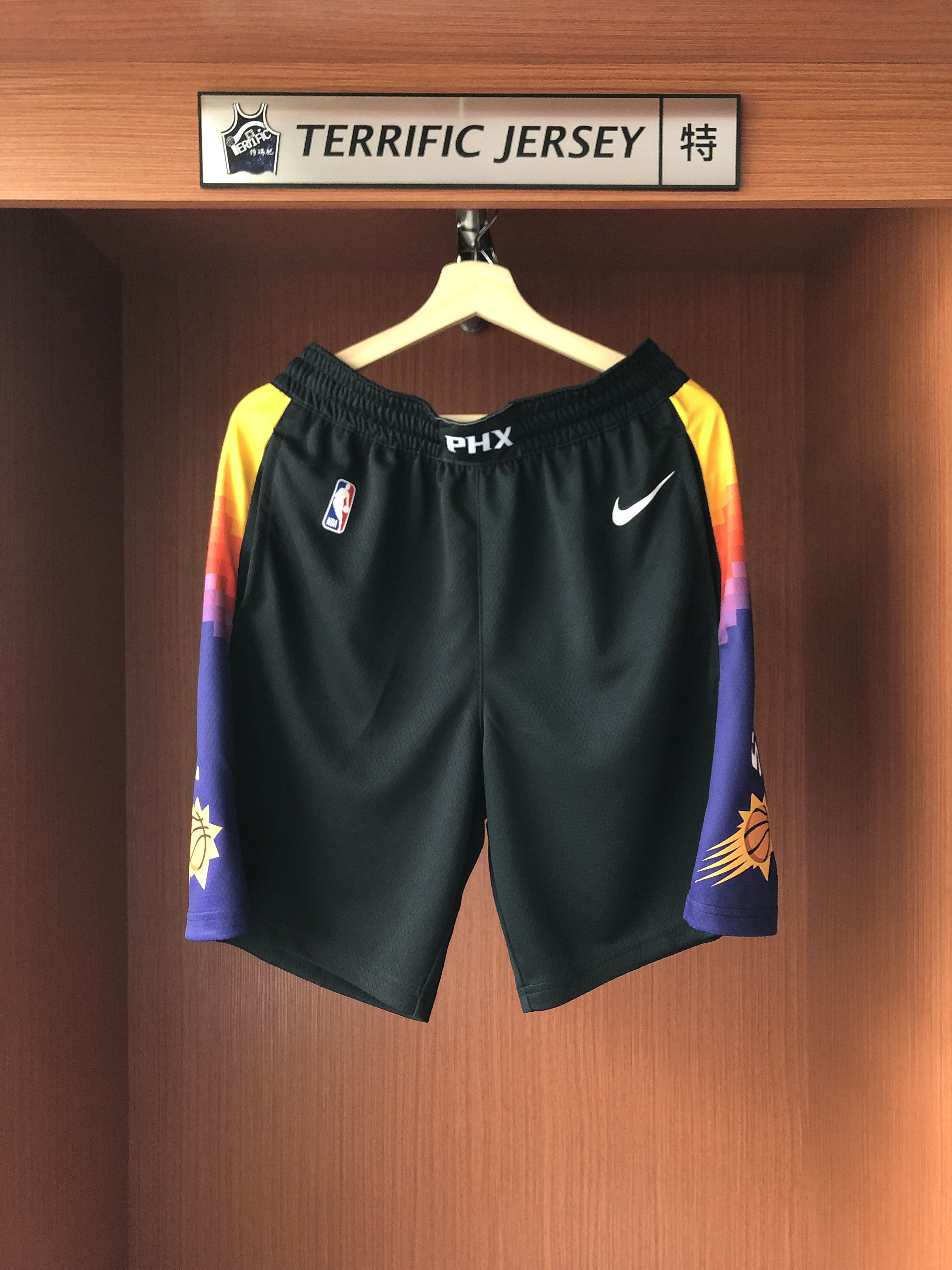 NBA球褲 Phoenix Suns 鳳凰城太陽城市球褲 City Nike Swingman Shorts 球迷版 有口袋 全新