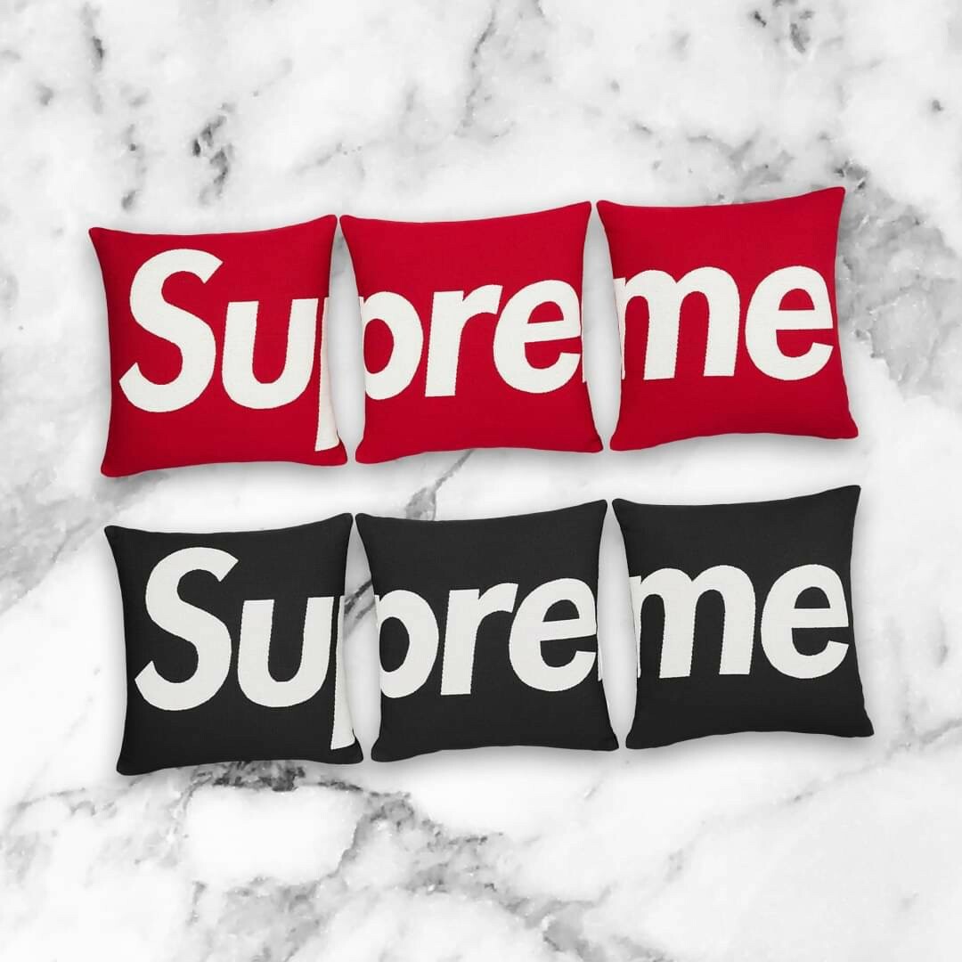 Supreme 法國織造品牌 聯名限定枕頭 抱枕 三顆一組