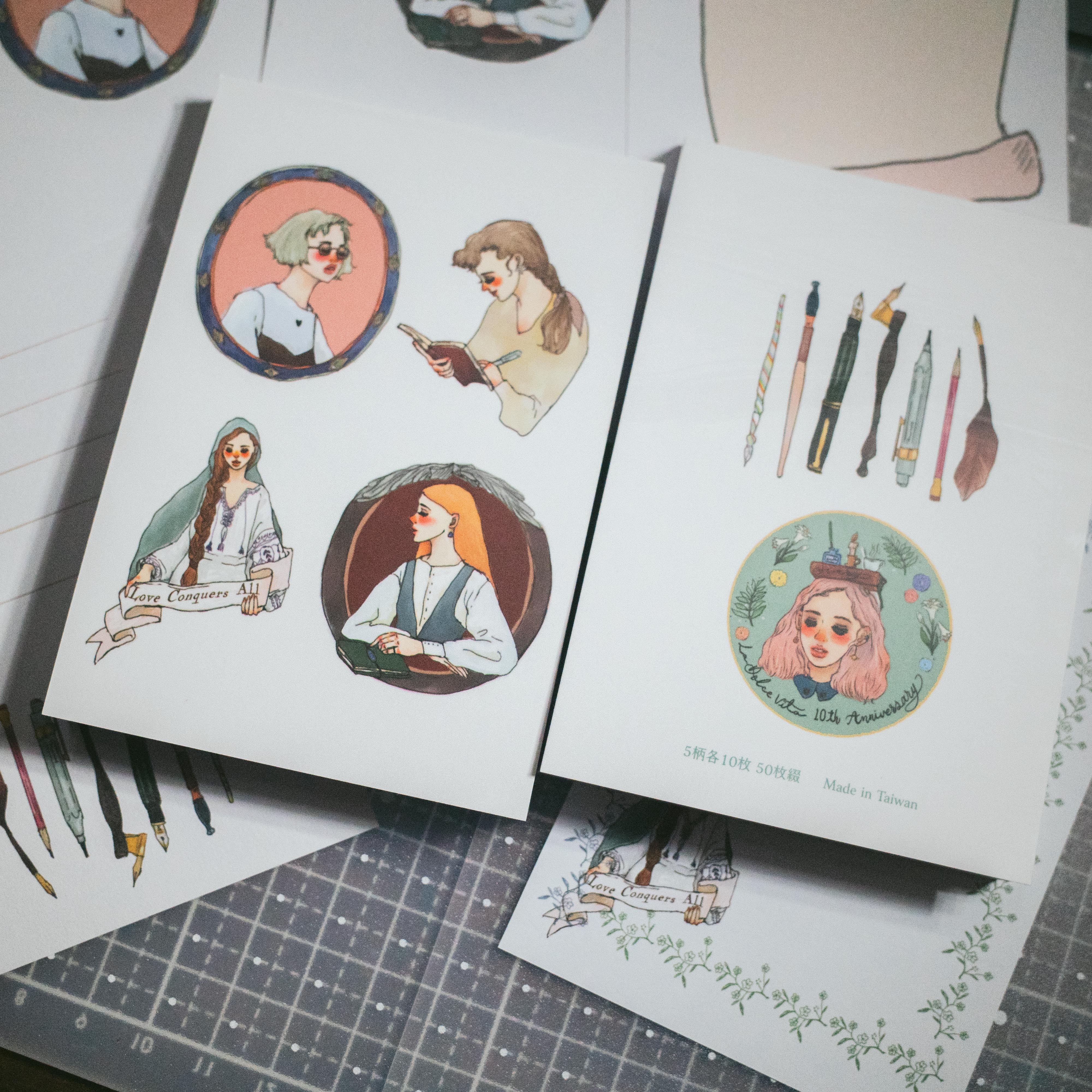 文藝女孩 便條本 50枚｜甜蜜生活