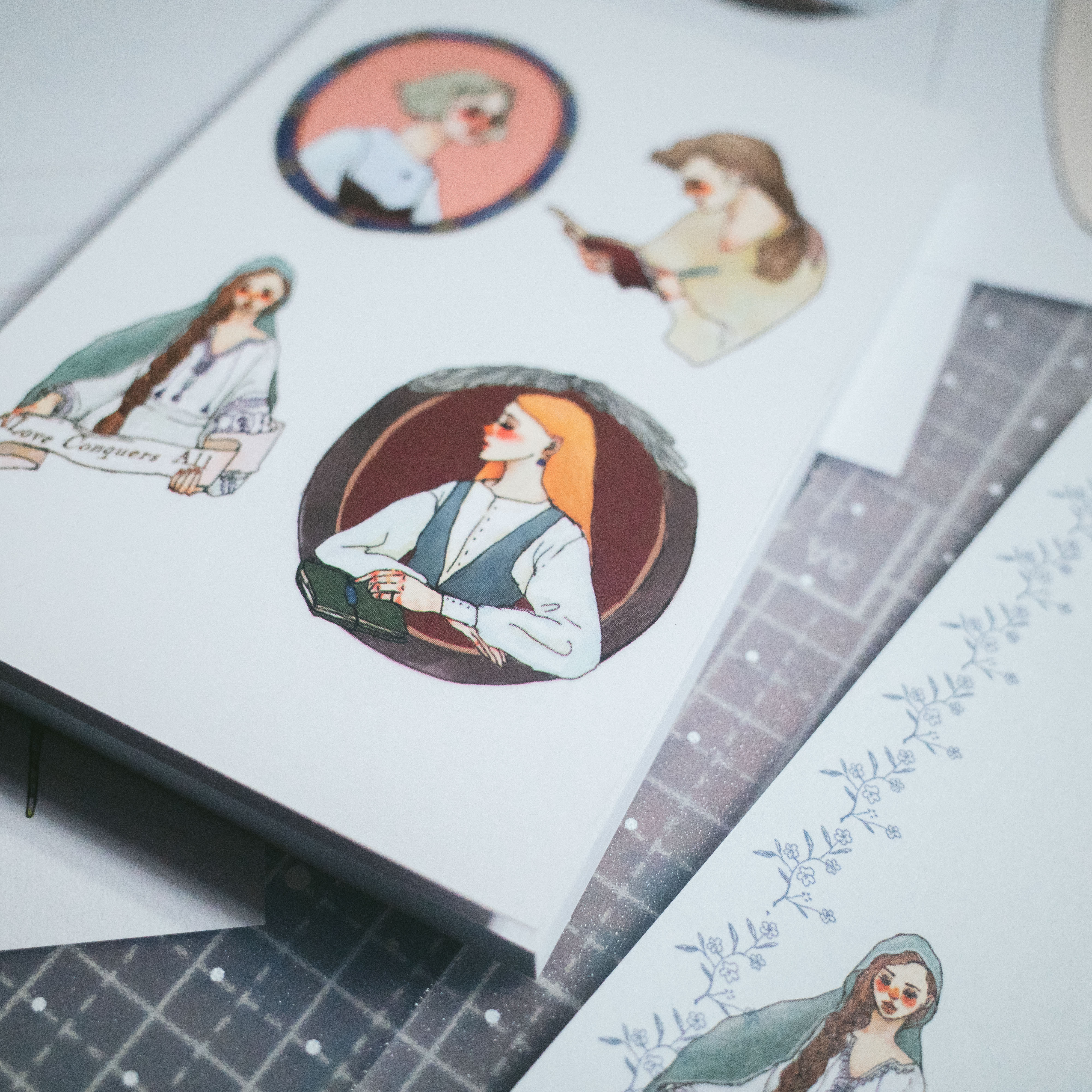 文藝女孩 便條本 50枚｜甜蜜生活