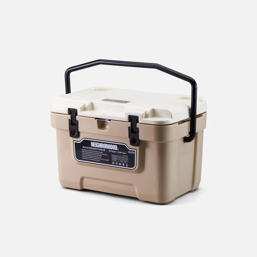 NEIGHBORHOOD IC.25QT/P-COOLER BOX 保鮮箱 冰桶 米棕色