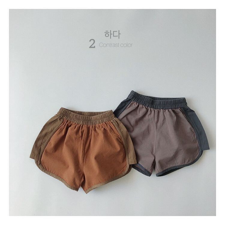 撞色包邊運動短褲