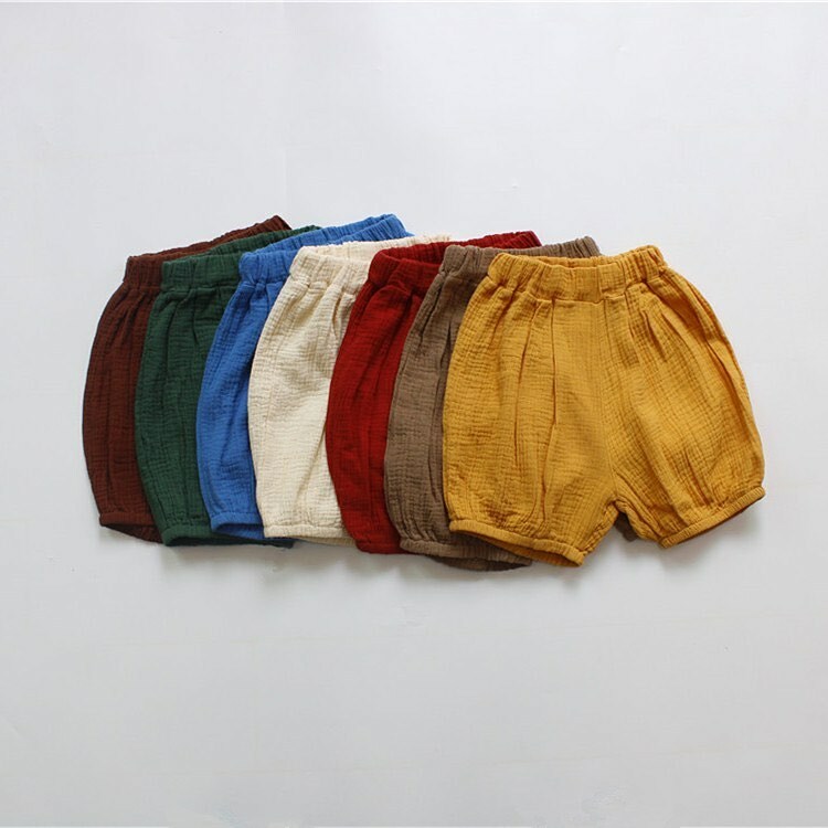 不怕你穿包色棉紗五分褲