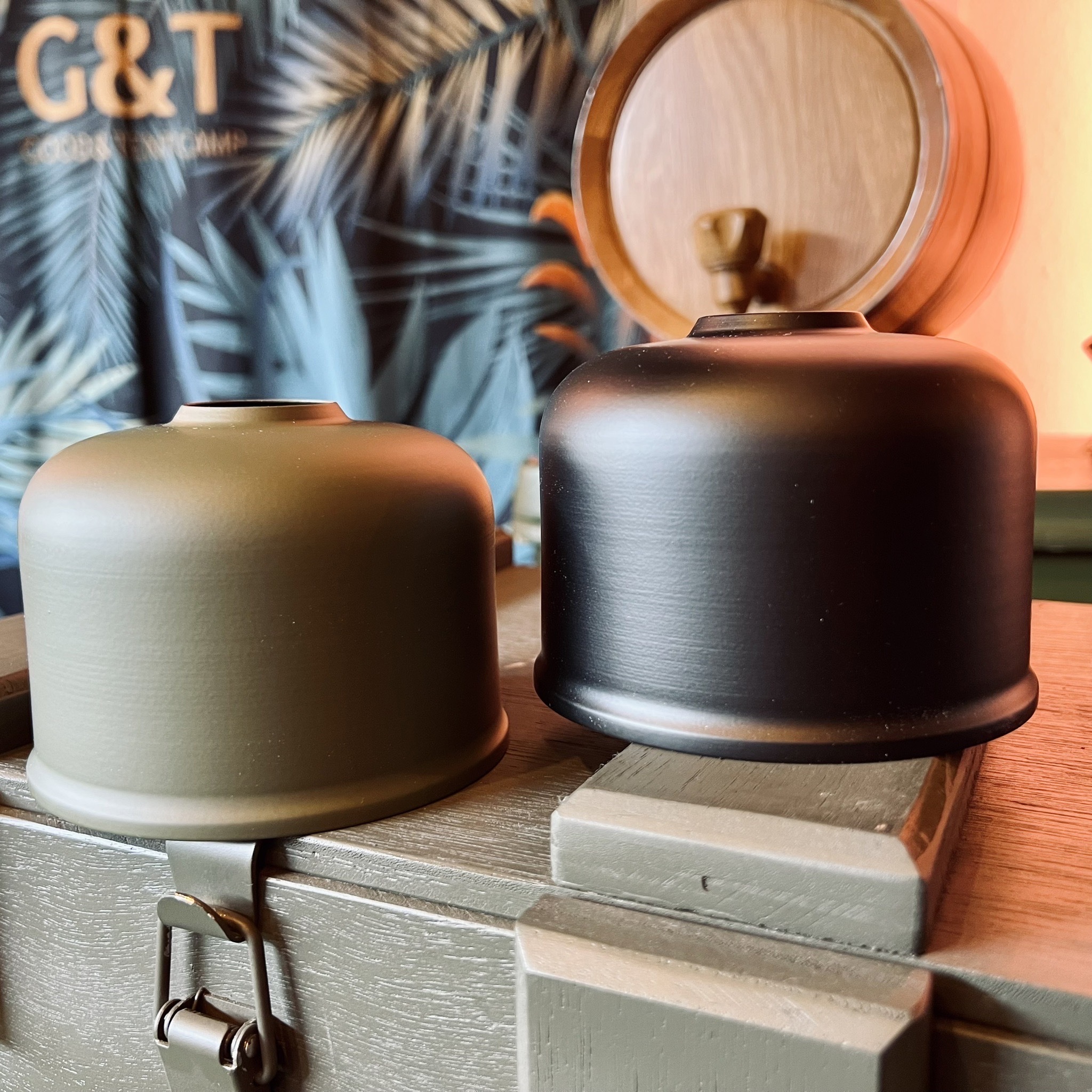 韓國 高山瓦斯罩 磨砂 消光 金屬 瓦斯罩 230g 盧美爾燈 不鏽鋼 黑色 軍綠 露營