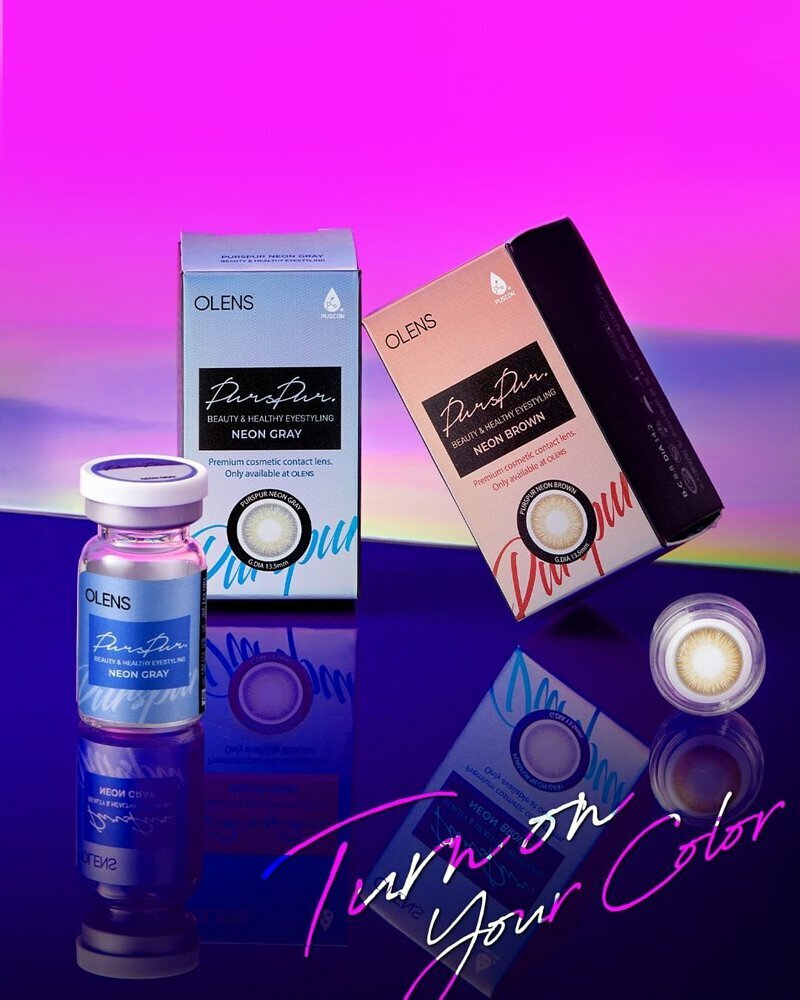 [季拋] OLENS Purspur Nature Brown 3 Month 季拋彩妝隱形眼鏡｜每樽1片 (3個月)