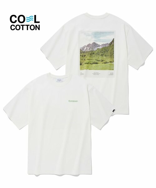 COVERNAT 山TEE T恤 短袖 白色