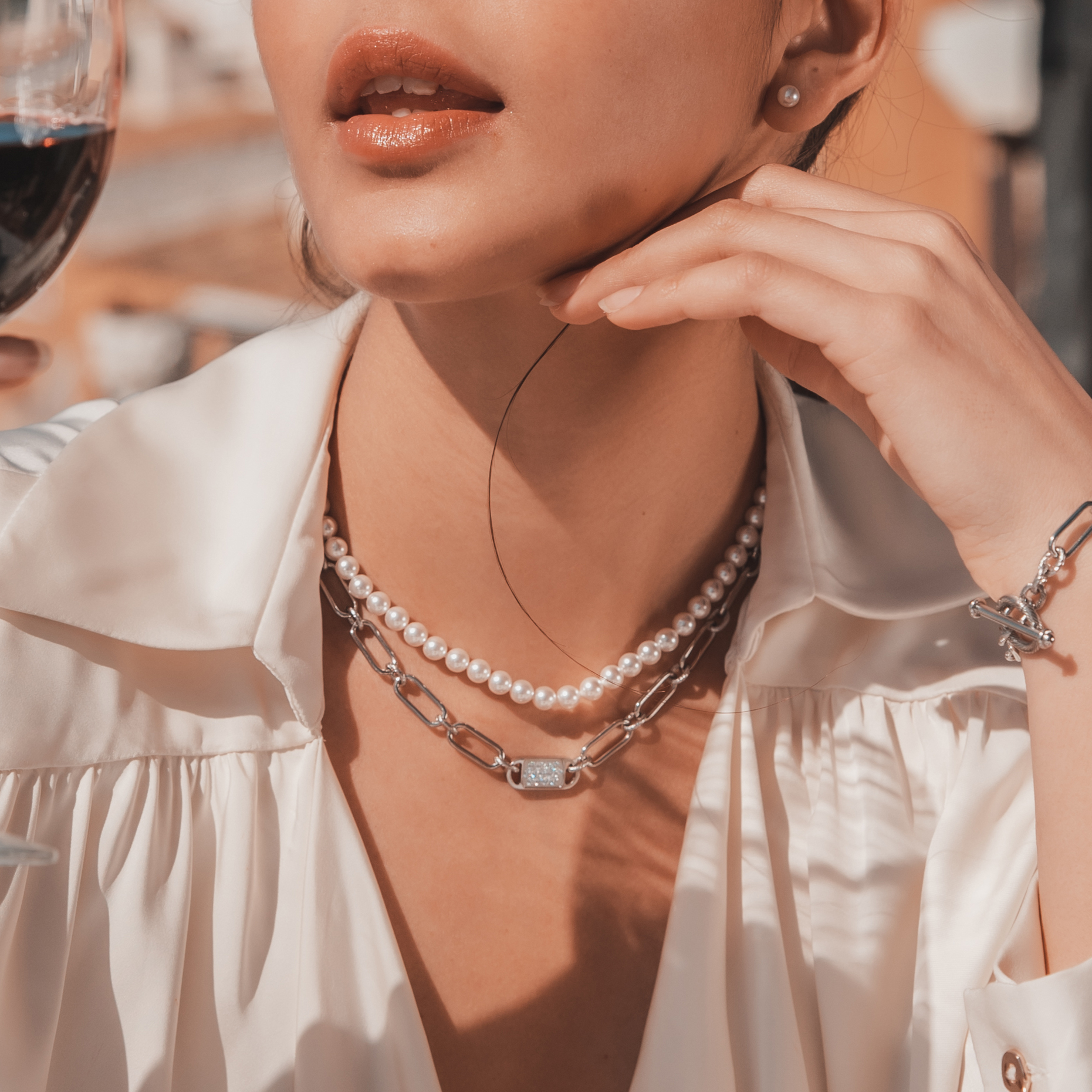 ME30｜Timeless - ONLY ME 6mm pearl necklace (2 colors)