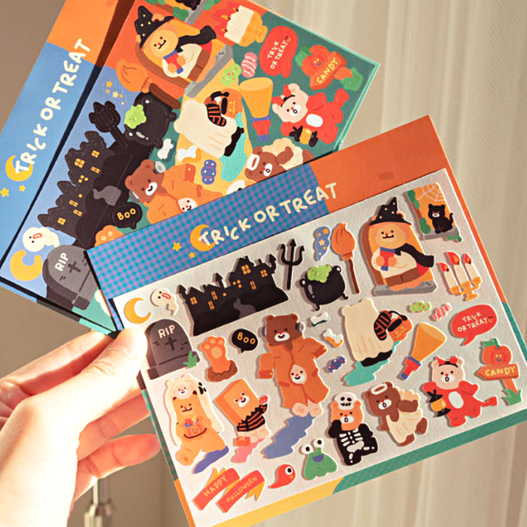 Khakiz Sticker－Trick or Treat (Korean Stationery Brand)