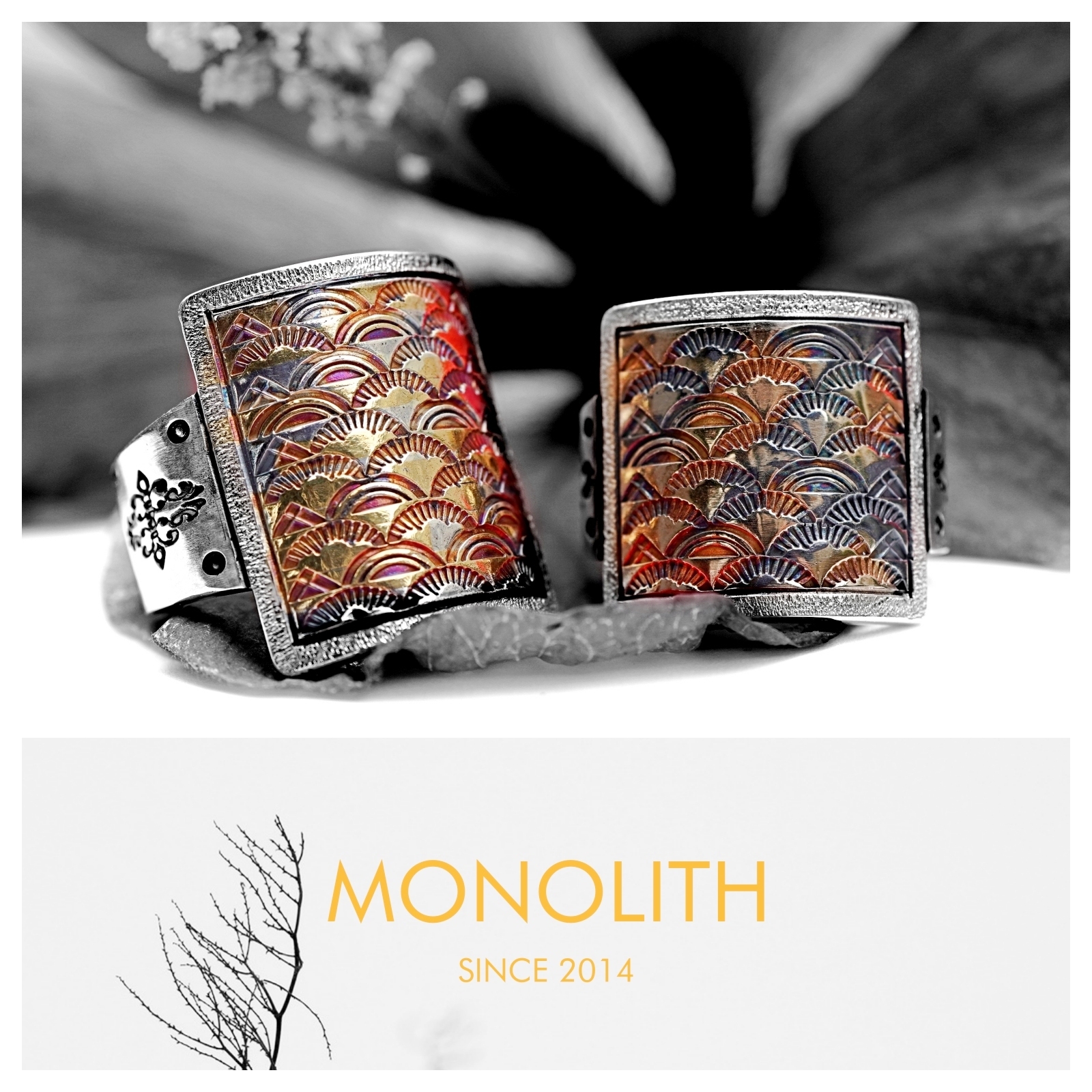 青海波打印【戒指】