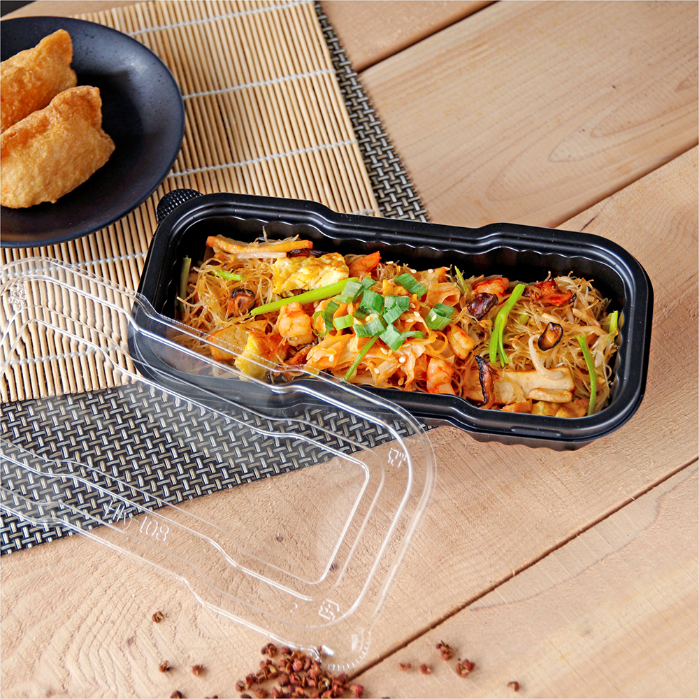 塑膠長方型便當盒 600ml 30號