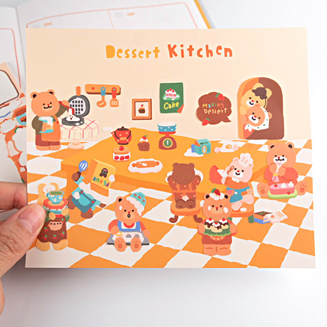 Khakiz Sticker－Dessert Kitchen (Korean Stationery Brand)
