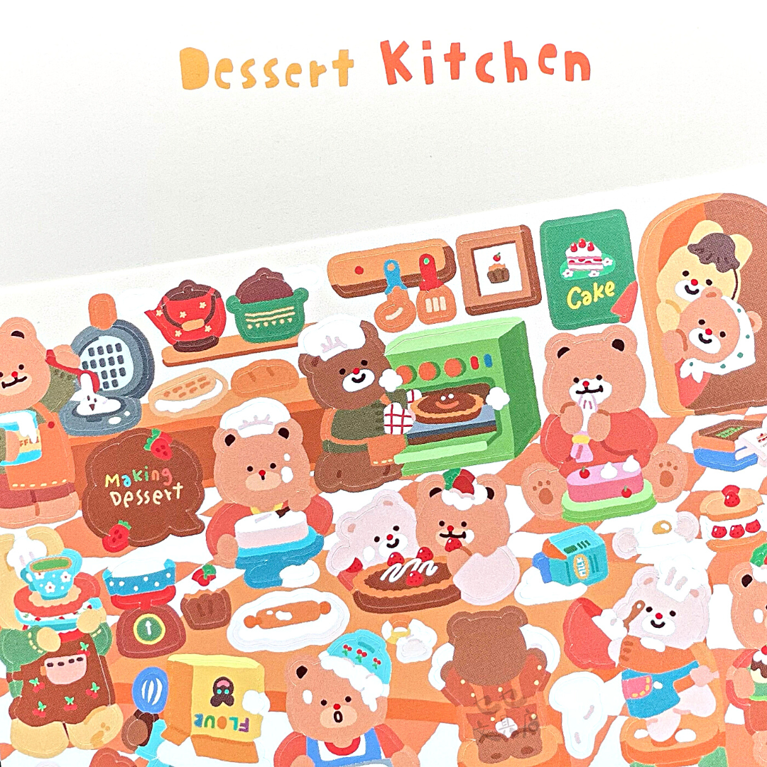 Khakiz Sticker－Dessert Kitchen (Korean Stationery Brand)