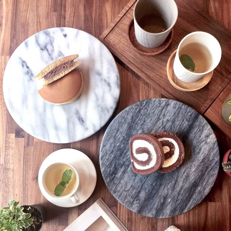 台灣 奇鈺家居｜大理石蛋糕轉盤