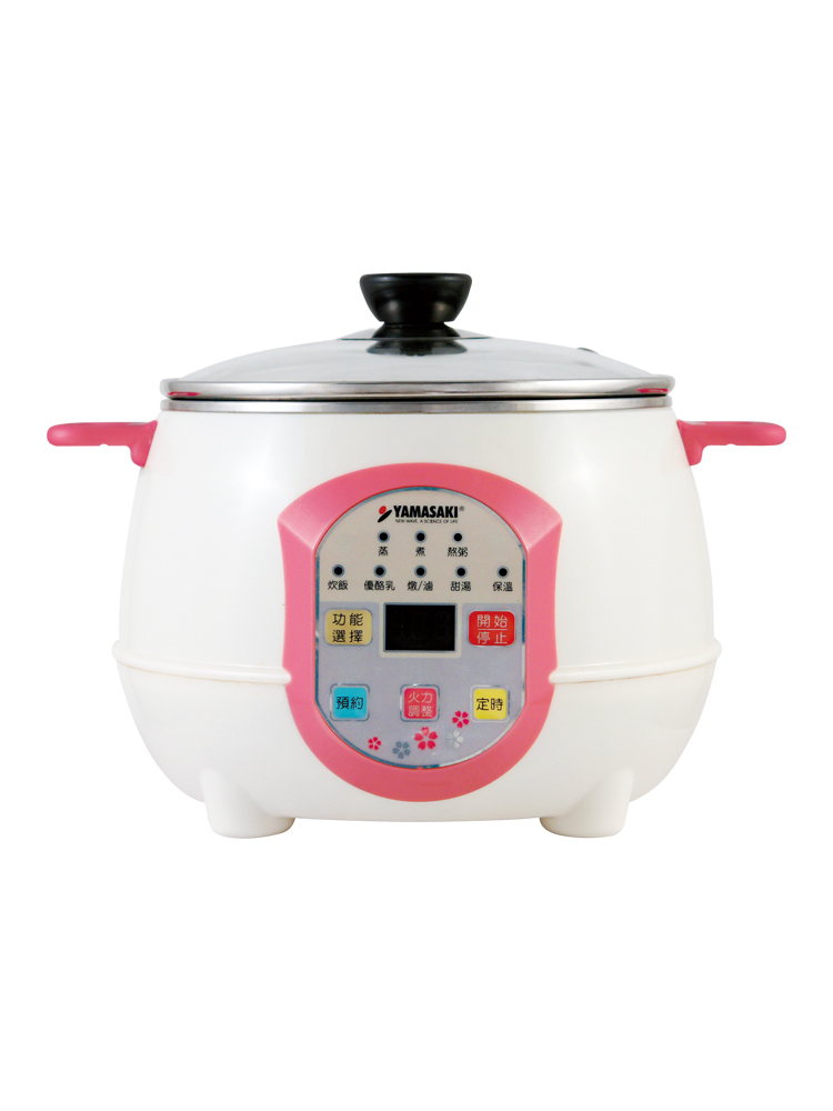 山崎不鏽鋼微電腦智慧電火鍋｜SK-2510SP (贈專用蒸籠)