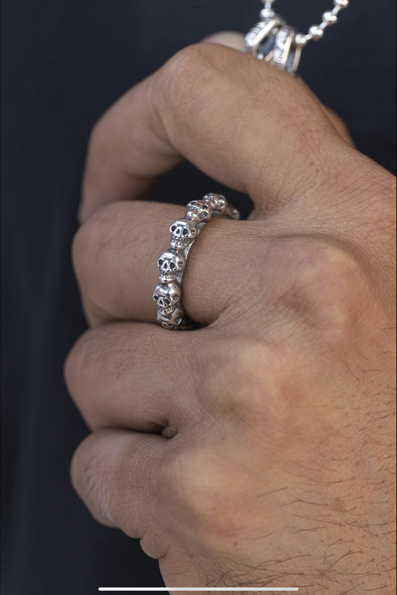 SKULL CRUSHER BAND RING