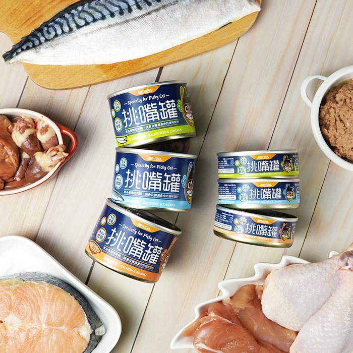 台灣【汪喵星球】挑嘴貓無膠主食罐 80g