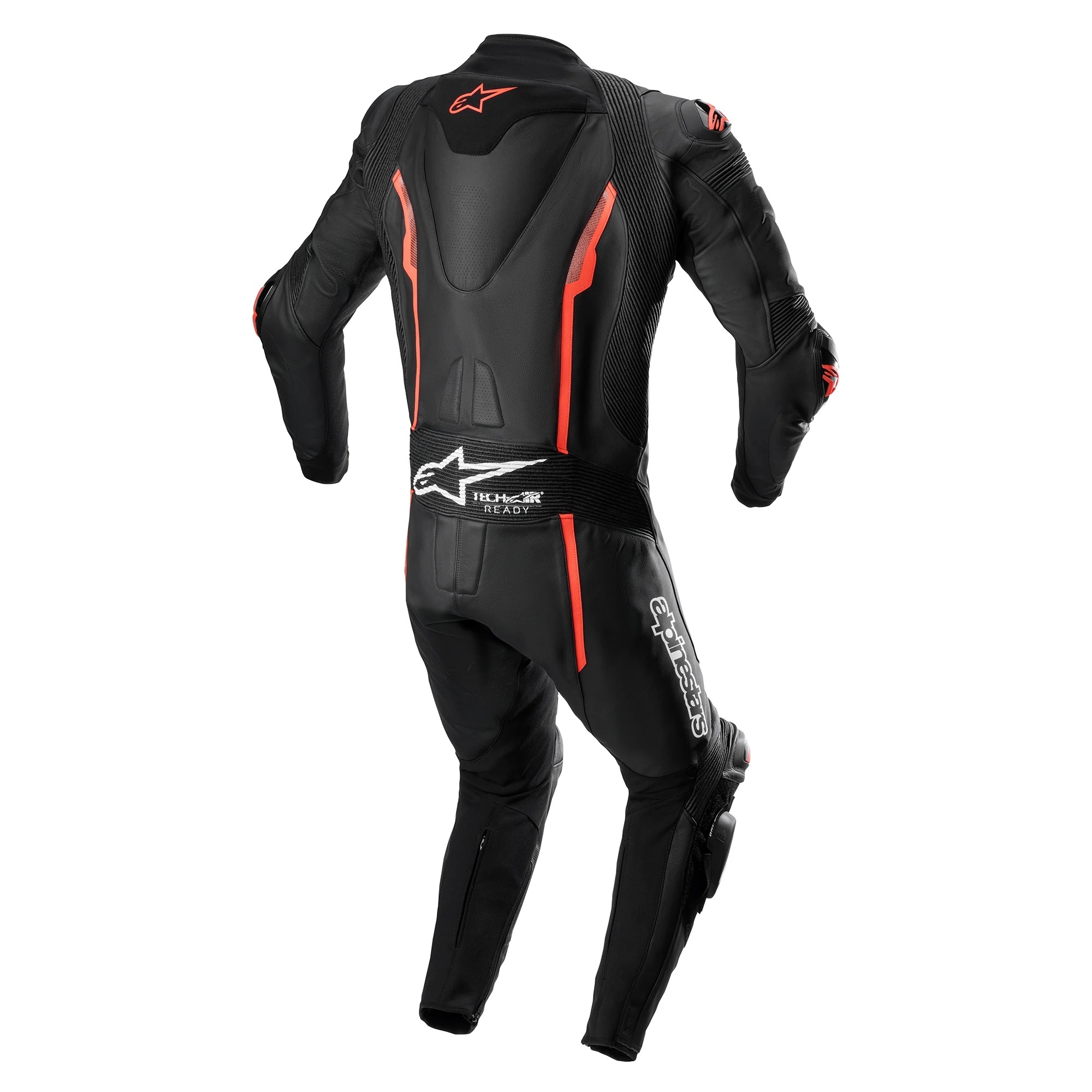 ALPINESTARS MISSILE V2 1 PIECE LEATHER SUIT BLACK/RED FLUO 黑螢光紅 一件式皮衣