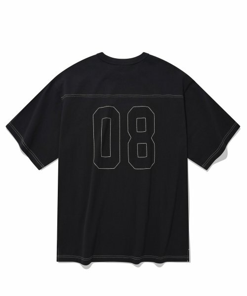 COVERNAT 小拱門標誌足球08 短袖 黑色