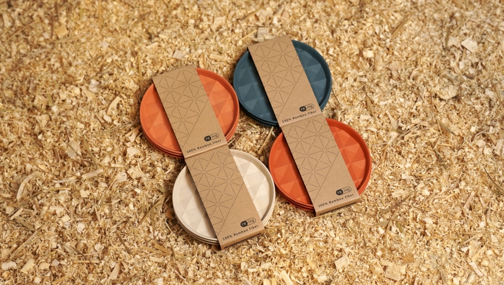 台灣 DOT DESIGN｜re-ing 菱格盤 圓盤/3入組