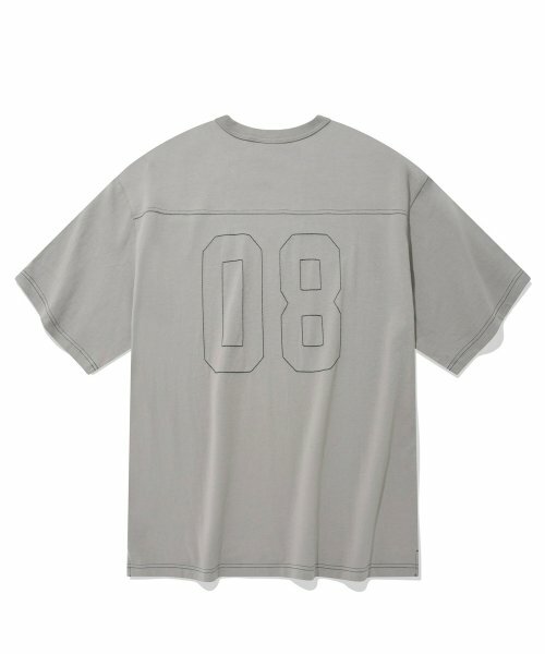 COVERNAT 小拱形標誌足球08 短袖 灰色