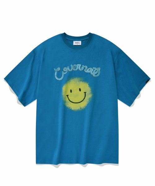 COVERNAT Big Smile Logo 短袖 孔雀藍