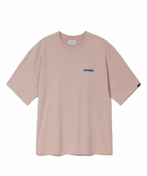 COVERNAT Peach Bubble Logo 短袖 鮭魚粉