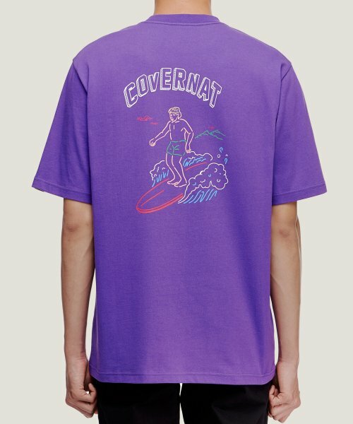 COVERNAT 衝浪者 短袖 紫色