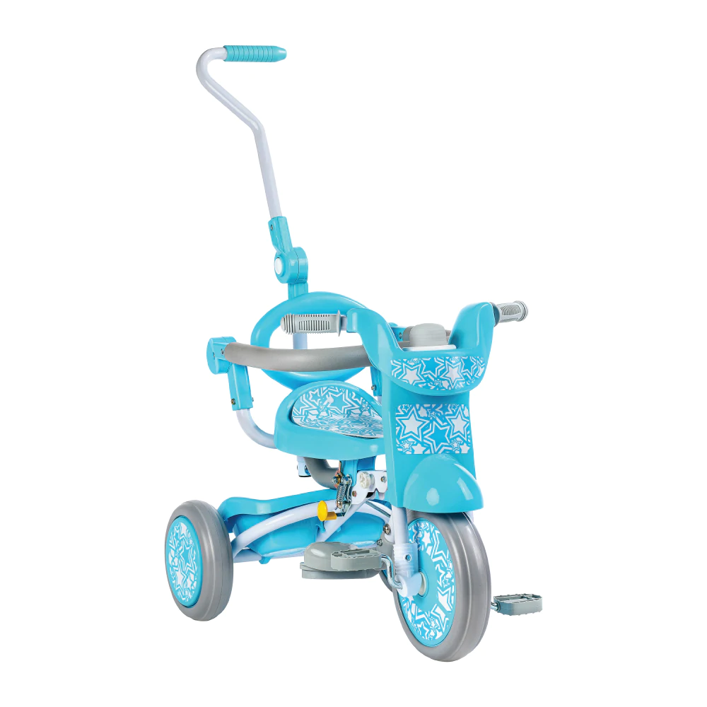 Baby Star - Kids Star 1st Move Push Control Front Tricycle - Sweet Pink / fresh blue