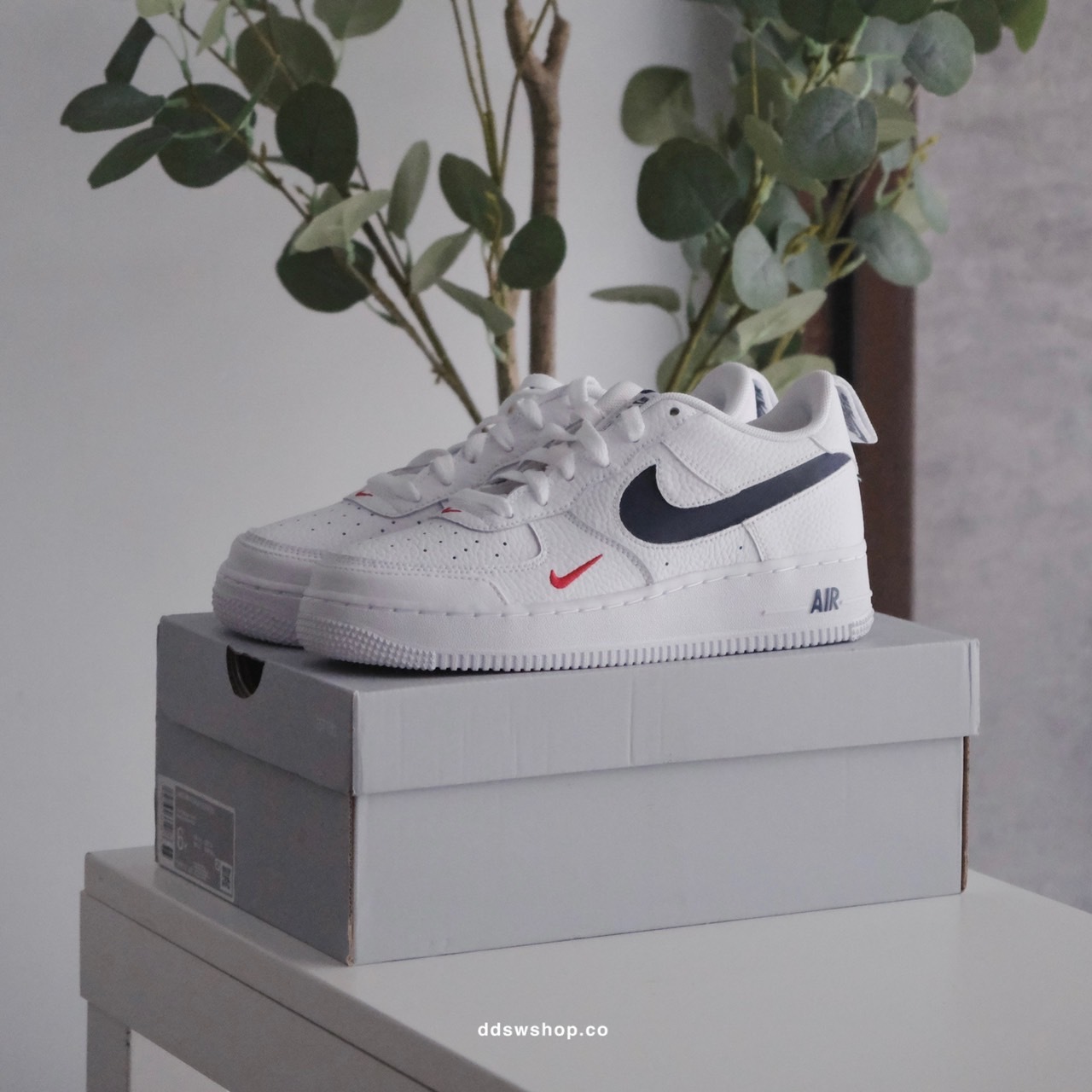 Nike Air Force 1 紅藍小勾 國外限定 DM3211-100