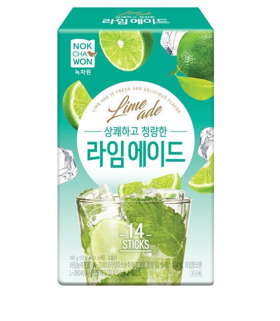 【綠茶園】 韓國綠茶園青檸檬即沖飲品 [ 14 包入 ] ︱라임에이드 14T (여름시즌상품)